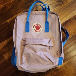 Fjallraven Women's Kanken 23510 Backpack - Pink with blue